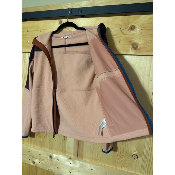 Cotopaxi Women's Abrazo Hooded Full-Zip Fleece Jacket XS Maroon Colorblock - Picture 6 of 6